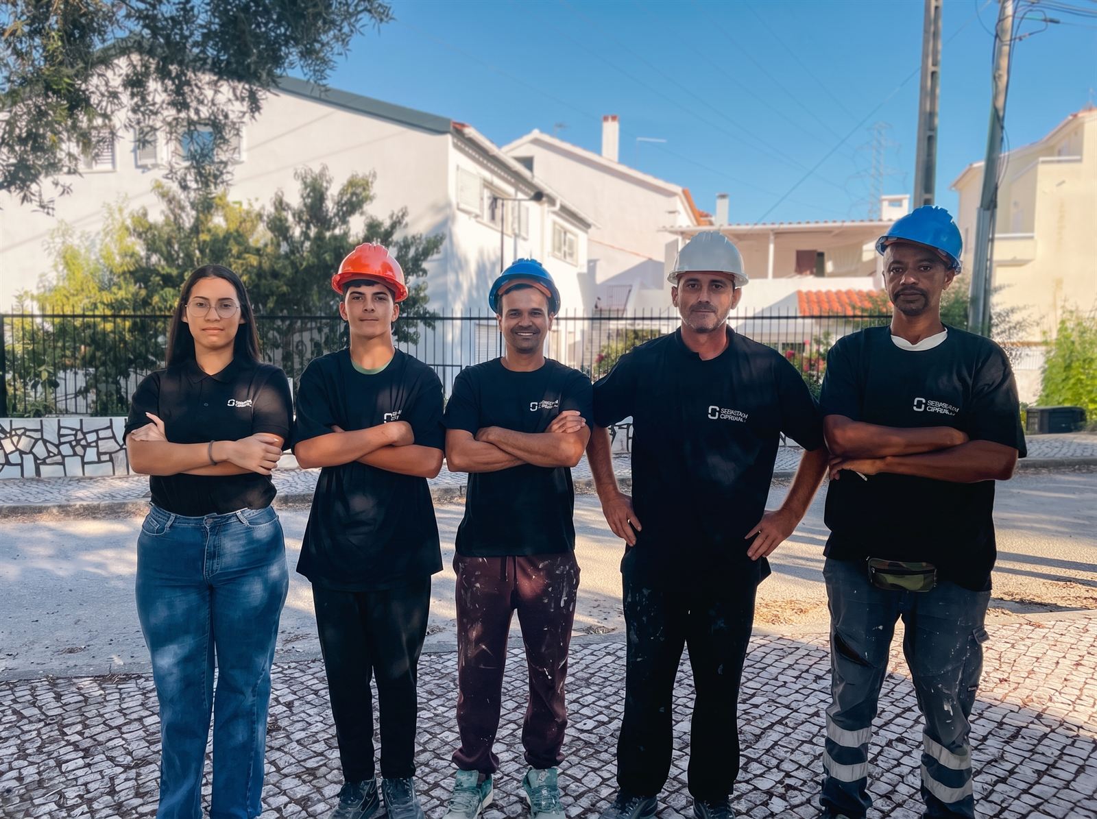 Equipa da SC Construções em obra